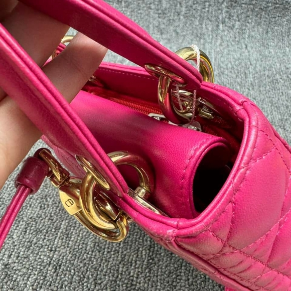 100% Authentic Dior Lady Dior Mini Shoulder Bag - Picture 6 of 14